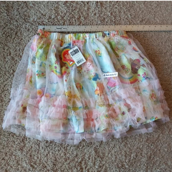 Iron Fist Care Bears Spring Fling Ruffled Chiffon Skirt - Picture 2 of 6